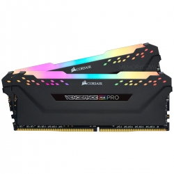 Corsair VENGEANCE RGB PRO 16GB (8GB x2) DDR4 3600MT/s Black DIMM, (CL18)