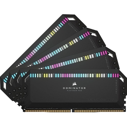 Corsair DOMINATOR PLATINUM RGB 64GB (16GB x4) DDR5 6200MT/s Black DIMM, [XMP]