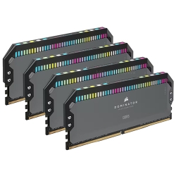Corsair DOMINATOR PLATINUM RGB 64GB (16GB x4) DDR5 5600MT/s Cool Grey DIMM, EXPO