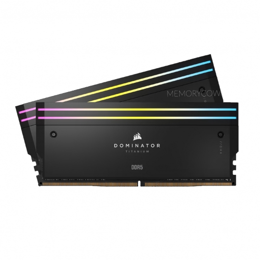 Corsair DOMINATOR TITANIUM RGB 32GB (16GB x2) DDR5 6600MT/s Black DIMM