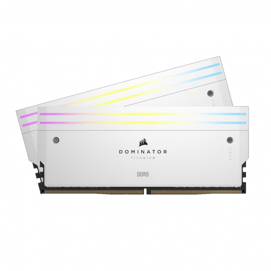 Corsair DOMINATOR TITANIUM RGB 32GB (16GB x2) DDR5 7200MT/s White DIMM