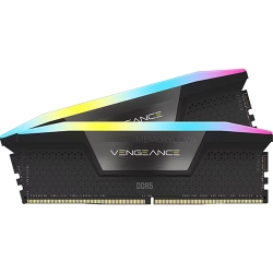 Corsair VENGEANCE RGB 96GB (48GB x2) DDR5 5600MT/s Black DIMM, [XMP]