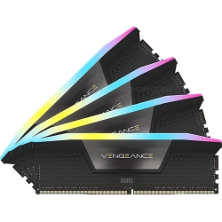 Corsair VENGEANCE RGB 64GB (16GB x4) DDR5 6400MT/s Black DIMM, [XMP]