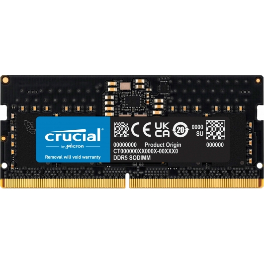 8GB Crucial CT8G52C42S5 DDR5 5200MT/s Non-ECC Memory SODIMM