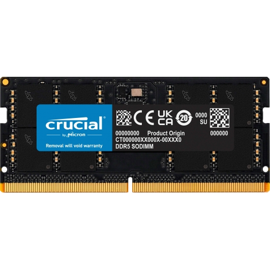 32GB Crucial CT32G52C42S5 DDR5 5200MT/s Non-ECC Memory SODIMM