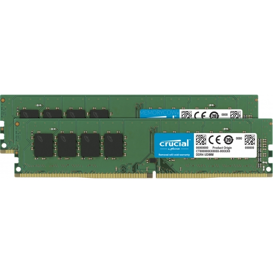 Crucial CT2K32G4DFD832A 64GB (32GB x2) DDR4 3200MT/s Non ECC Memory RAM DIMM