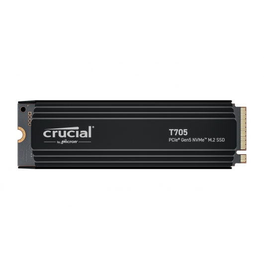 4.0TB (4000GB) Crucial T705 M.2 (2280) PCIe NVMe Gen 5.0 (x4) SSD