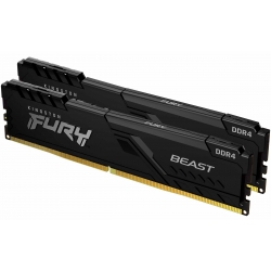 16GB (8GB x2) Kingston FURY Beast KF426C16BBK2/16 DDR4 2666MT/s Non-ECC Memory DIMM, PNP