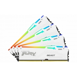 64GB (16GB x4) Kingston FURY Beast KF556C40BWAK4-64 DDR5 5600MT/s Non-ECC Memory DIMM, XMP, RGB