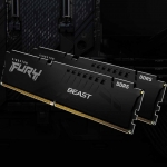 32GB (16GB x2) Kingston FURY Beast KF560C36BBE2K2-32 DDR5 6000MT/s Non-ECC Memory DIMM, XMP/EXPO