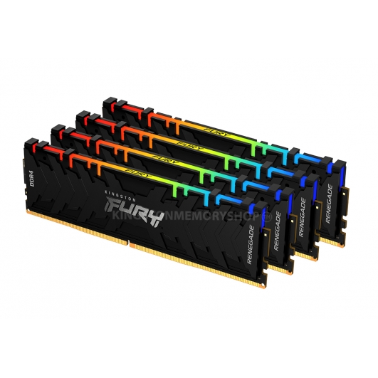 Kingston FURY Renegade RGB KF432C16RB2AK4/32 32GB (8GB x4) DDR4 3200MT/s Black DIMM