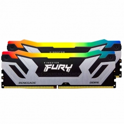 32GB (16GB x2) Kingston FURY Renegade KF572C38RSAK2-32 DDR5 7200MT/s Non-ECC Memory DIMM, XMP, RGB