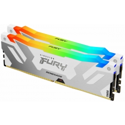 64GB (32GB x2) Kingston FURY Renegade KF564C32RWAK2-64 DDR5 6400MT/s Non-ECC Memory DIMM, XMP, RGB