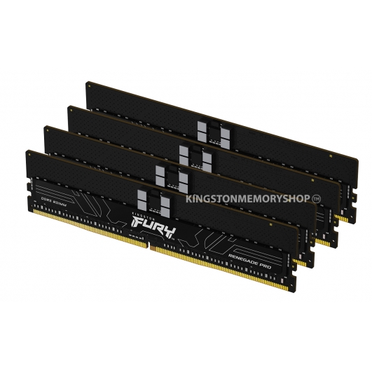Kingston FURY Renegade Pro KF564R32RBE2K4-128 128GB (32GB x4) DDR5 6400MT/s ECC Registered RAM Memory DIMM [EXPO]