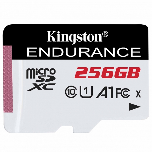 Kingston 256GB High Endurance Micro SD Card - U1, Up To 95MB/s