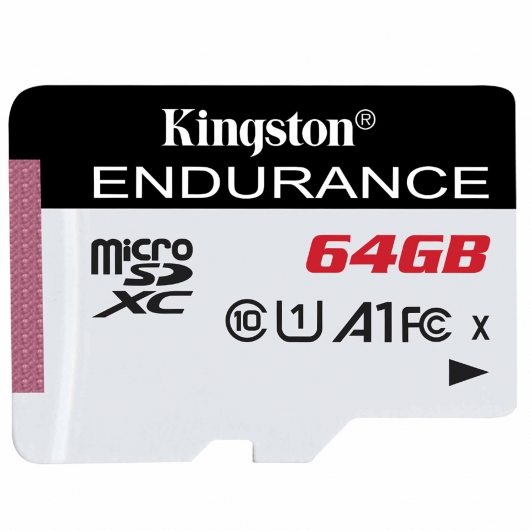 Kingston 64GB High Endurance Micro SD Card - U1, Up To 95MB/s