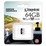 Kingston 64GB High Endurance Micro SD Card - U1, Up To 95MB/s