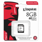 8GB Kingston Industrial SD (SDHC) Card, U3, V30, A1, 100MB/s R, 80MB/s W