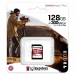 Kingston 128GB Canvas React Plus SD Card - U3, V90, Up To 300MB/s