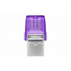 128GB Kingston DataTraveler microDuo 3C USB 3.2, Gen1 Flash Drive, Type-A/C, 200MB/s R