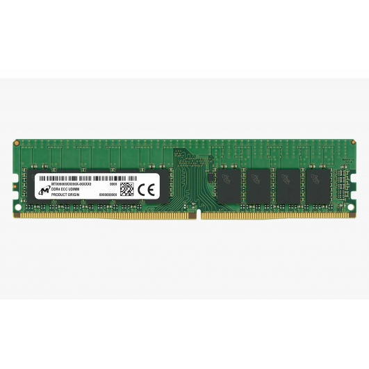 16GB Micron MTA9ASF2G72AZ-3G2R DDR4 3200MT/s ECC Unbuffered Memory DIMM