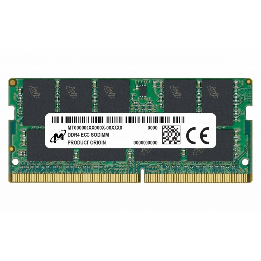 32GB Micron MTC20C2085S1TC48BA1R DDR5 4800MT/s ECC Unbuffered Memory SODIMM