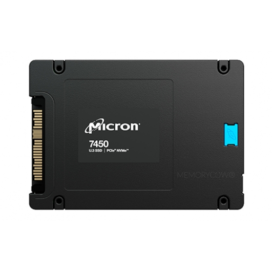 Micron 3840GB (3.84TB) 7450 PRO SSD U.3 2.5 Inch 7mm, NVMe, PCIe, Gen 4x4, Non-SED, 6800MB/s R, 5300MB/s W