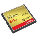 SanDisk 64GB Extreme Compact Flash (CF) Memory Card - Up To 120MB/s