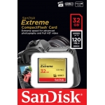 SanDisk 32GB Extreme Compact Flash (CF) Memory Card - Up To 120MB/s