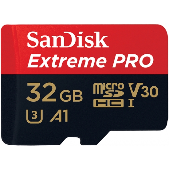 Карта памяти sandisk extreme pro microsdhc 32gb uhs i u3 v30 a1 adp