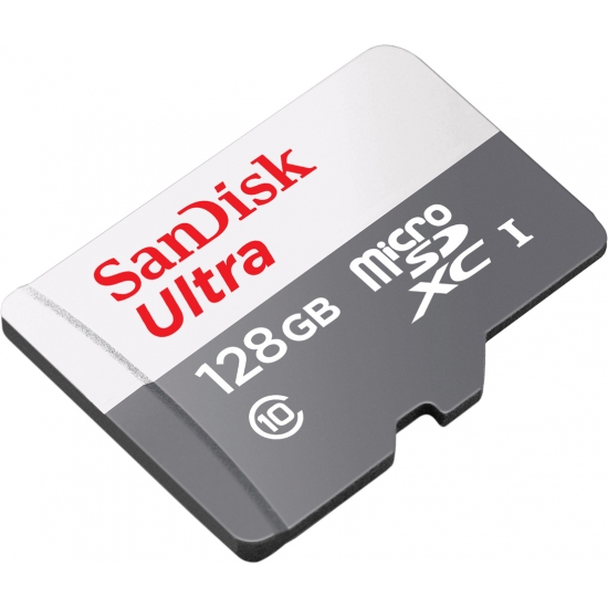 SanDisk 128GB Ultra Micro SD (SDXC) Card, Inc Adapter, 100MB/s R, 10MB ...