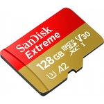 SanDisk 128GB Extreme Micro SD Card - U3, V30, A2, Up To 190MB/s