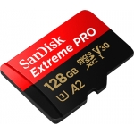 SanDisk 128GB Extreme Pro Micro SD Card - U3, V30, A2, Up To 200MB/s