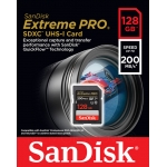 SanDisk 128GB Extreme Pro SD Card - U3, V30, Up To 200MB/s
