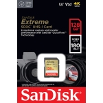 SanDisk 128GB Extreme SD Card - U3, V30, Up To 180MB/s